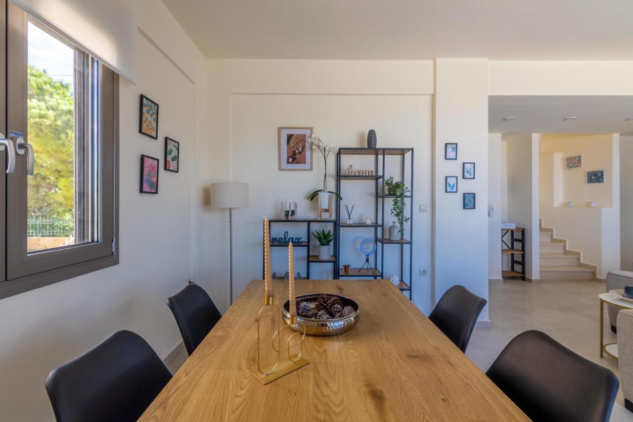 3 Bedroom Villa With Stunning Sea View & Private Parking Elia  Exteriör bild